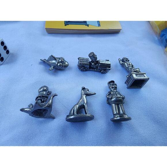 Monopoly The Simpsons Family Board Game - 100% Complete Pewter Tokens - Picture 3 of 3